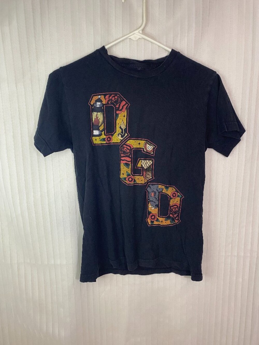 Dance Gavin Dance DGD Graphic Band T-Shirt Small Black Tattoo Style Roses Snake